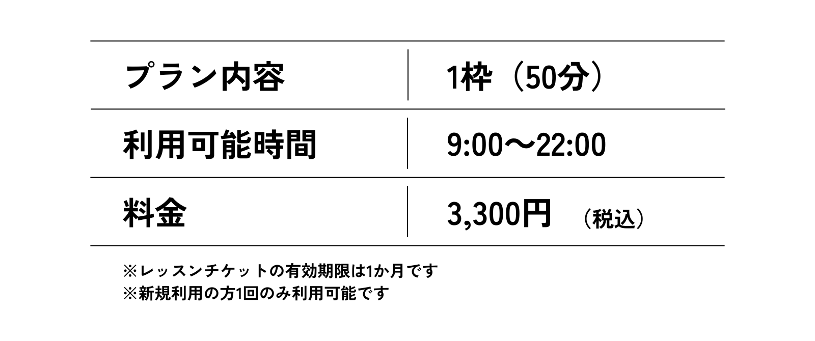 体験プラン※初めての方